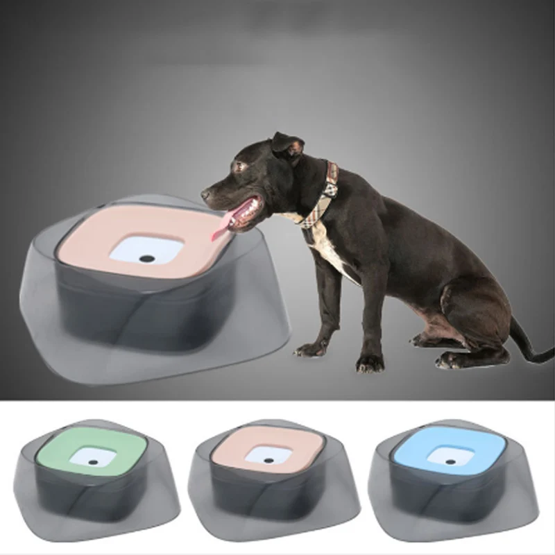 

Pet Bowl Floating Non-wetting Mouth Dog Water Bowl Without Spill Drinking Water Dispenser Portable Plastic Dog Bowl Supplies new