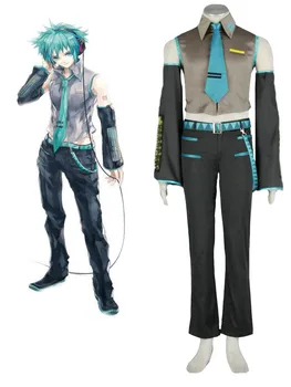 

cosplay male version of Hatsune Miku uniform luxury high quality full costume for adult anime Halloween carnival costume