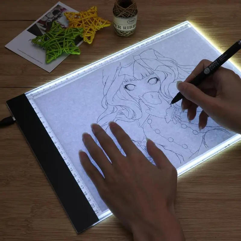 Новейший горячий A4 светодиодный светильник коробка цифровой графический планшет для рисования и письма планшет для отслеживания копировальный коврик рабочая доска с алмазной росписью инструмент