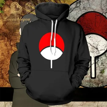 

Men and Women Uchiha Sasuke Naruto Kurama Anime Pullover Hoodie Cosplay Costume Streetwear Hoodie New Harajuku Sweatshirt