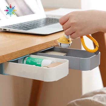 

Desks Storage Shelves Paste Drawer Storage Pen Box Hidden Office Stationery Sundries Plastic Storage Box Office Storage Supplies