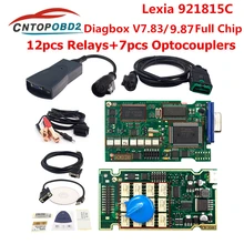 Ouro lexia 3 completa chip diagbox v7.83 921815c firmware lexia3 pp2000 v48/v25 para citroen para peugeot obd2 ferramenta de diagnóstico do carro