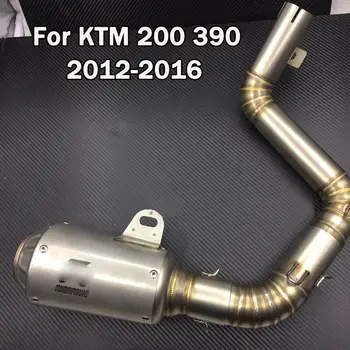

For 2012-2016 KTM Duke 200 390 Motorcycle Exhaust Connect Middle Link Pipe Exhaust Silencer Muffler Tips With DB Killer Slip On