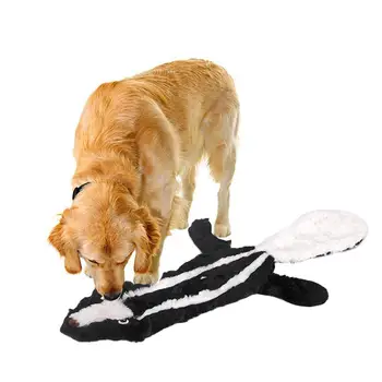 

Pet Dog Plush Educational Bite-resistant Teeth Grinding Sounding Dog Toy Teeth Animal Model Toy