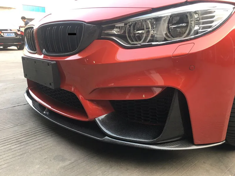 F80 комплект кузова из углеродного волокна для 4 серий F80 M3 F82 M4- автомобильный передний бампер диффузор для губ сплиттер фартуки заслонки крылья