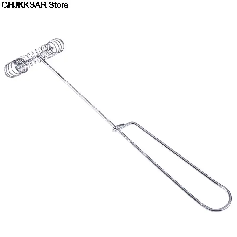 Spring Egg Stirrer Beater Baking Pastry Tools Coil Whisk Milk Blender 1PC,egg beater,rotary whisk,balloon wire whisk,wire whisk,ball whisk