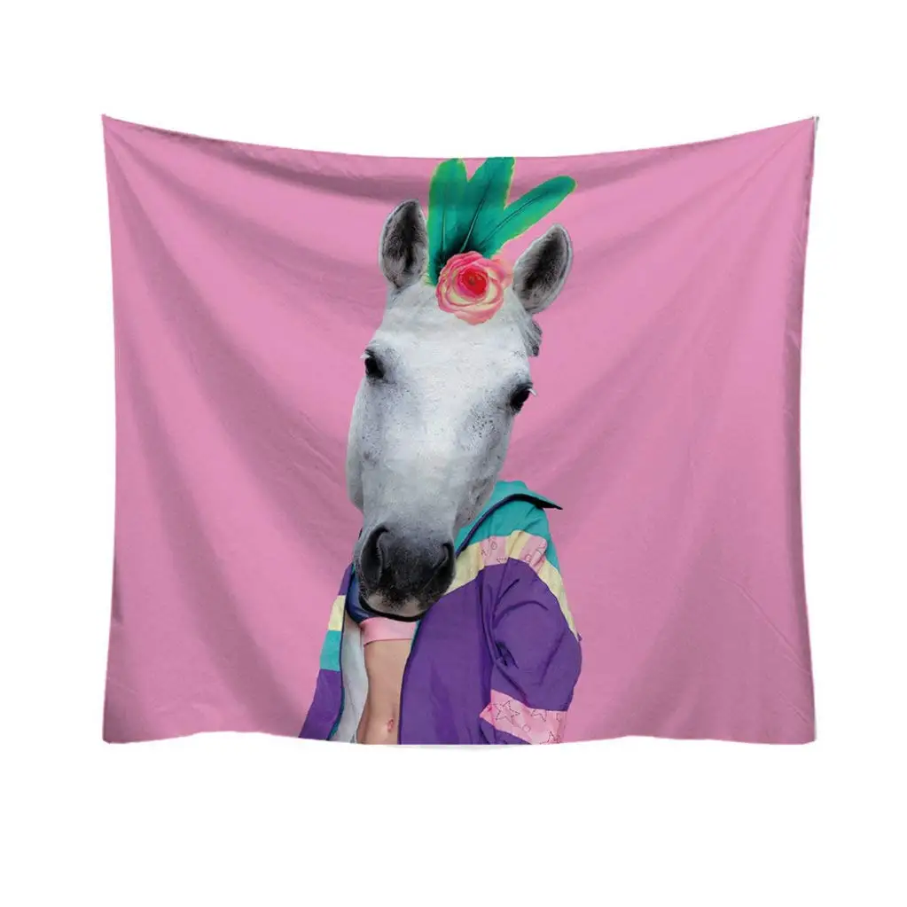 

Gray Cartoon Pattern Fashion Funny Style Printed Polyester Home Decorations Wall Hanging