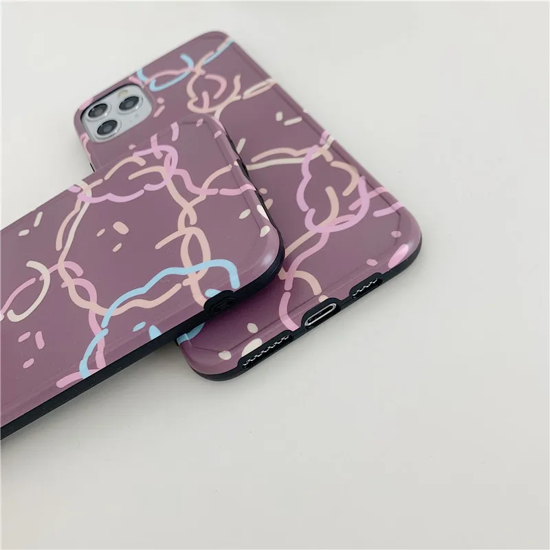 Для iphone 11 Pro Max чехол милый мультяшный фиолетовый Мишка Модный мягкий чехол для телефона для iphone 7 plus 8plus X XR XS MAX чехол