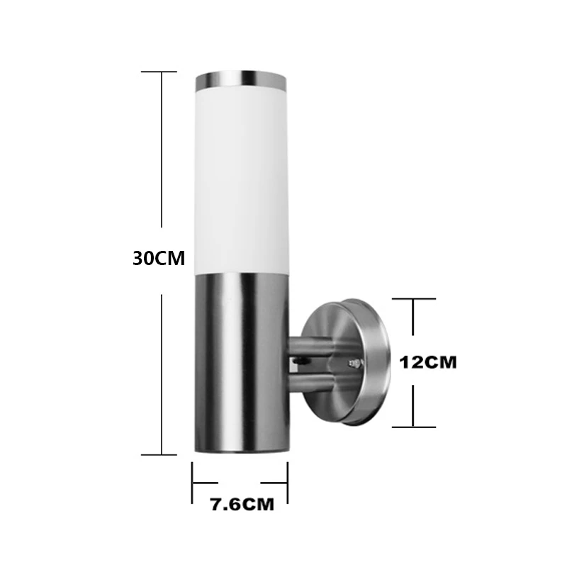 Открытый крыльцо огни непромокаемые IP65 нержавеющая сталь настенные лампы Двор Сад Патио пейзаж огни алюминий водонепроницаемый освещение - Испускаемый цвет: Style B