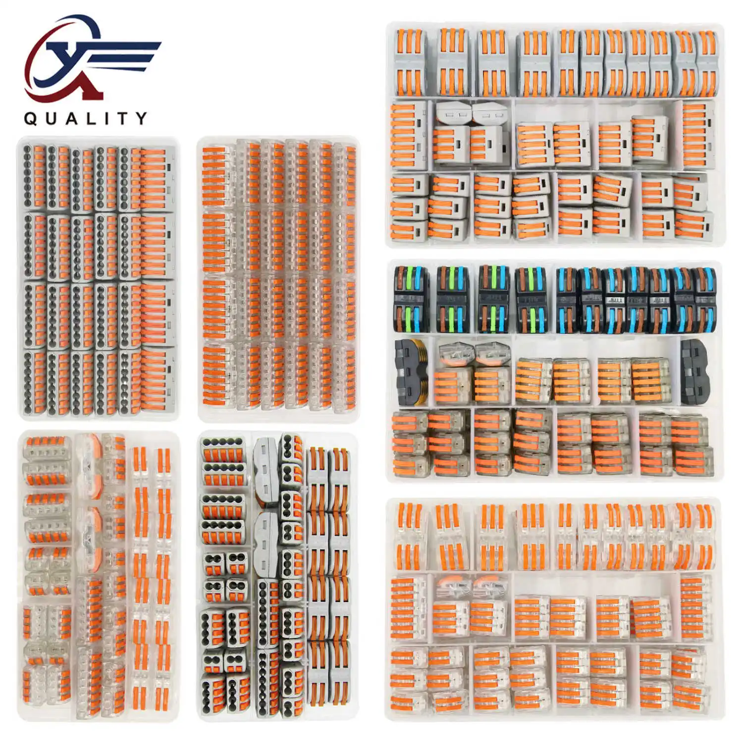 

XinYa type boxed wire connector universal compact terminal block home lighting wire connector for indoor hybrid quick connector