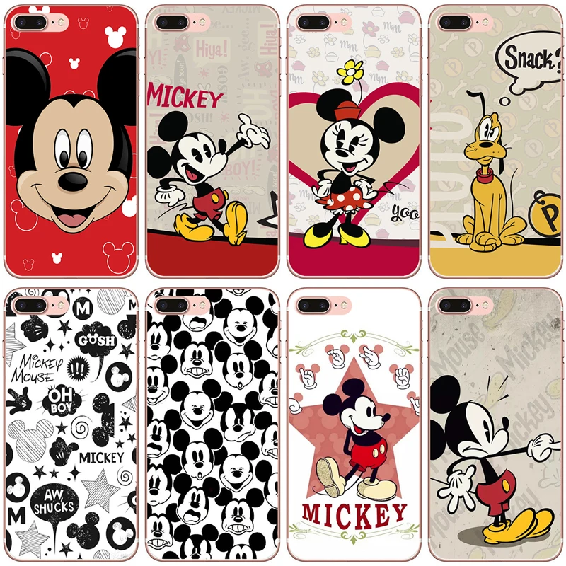 

Cartoon Mickey Minnie Phone Case For iPhone 6 6s 8 X 7 Plus XR XS MAX Cover For iPhone 7 Cute Donald Daisy Soft TPU Fundas
