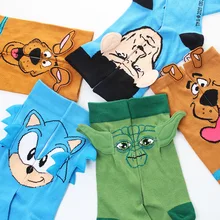 Hot Selling Good High Quality For Man Women Cartoon Character Hedgehog In Stock Funny Socks