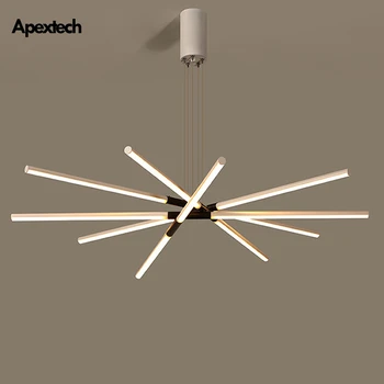 

Minimalist Style LED Chandelier Living Room Ceiling Hanging Lamp Dining Table Lights For Restaurant Chandelier Lighting Fixtures