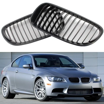 

2PCS Black Double Line Front Kidney Grille Grill For BMW E92 E93 316i 320d 320i 323i 325d 325i 330i 2010-2013 Car accessories