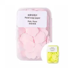 

1 Box Scented Tablet Practical Easy to Use Delicate Petal Lavender Paper Soap Sheet for Home Soap Paper Paper Soap Sheets