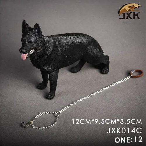 JXK014C JXK 1/12 Смола немецкая овчарка для 6 дюймов фигурка Sence DIY - Цвет: JXK014C