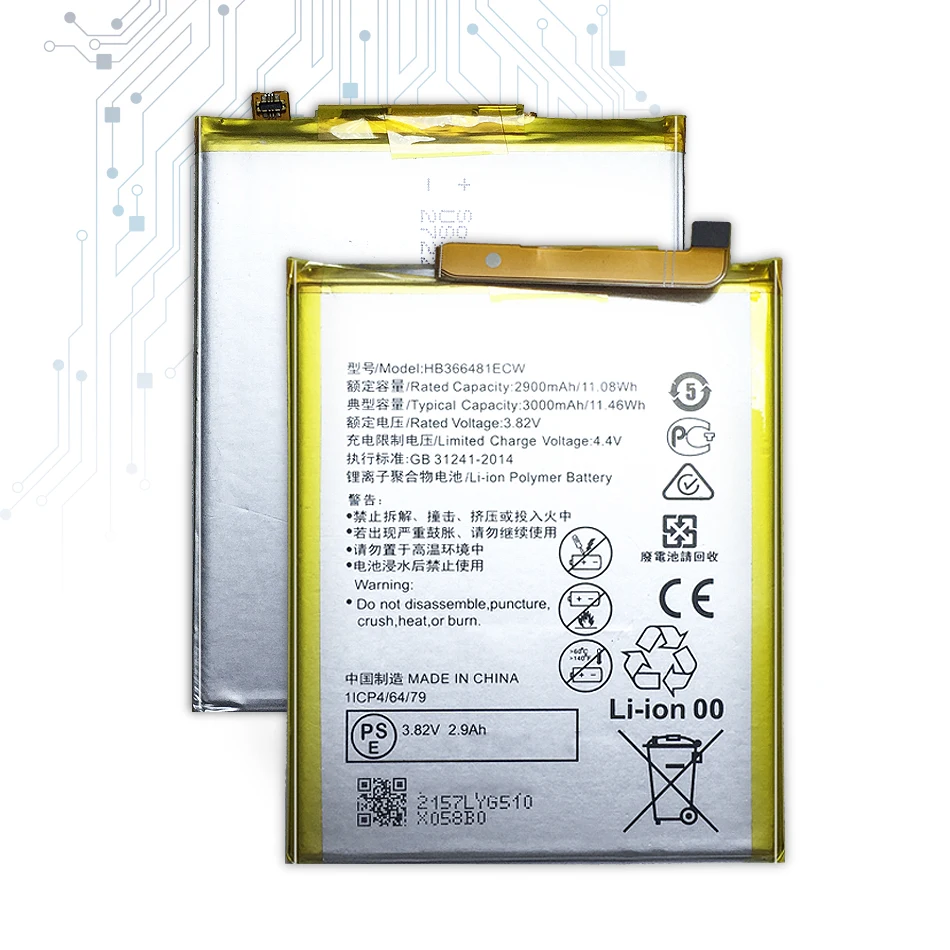 Для Hua Wei Real 3200 мАч HB366481ECW для huawei P9/p9 Lite/honor 8/p10 Lite/y6 II/p8 Lite /p20 Lite/p9lite аккумулятор+ инструмент