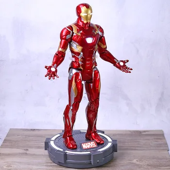 

Marvel Captian America Action Figure Civil War Avengers Infinity War Iron Man Collectible Model Toy with LED Light