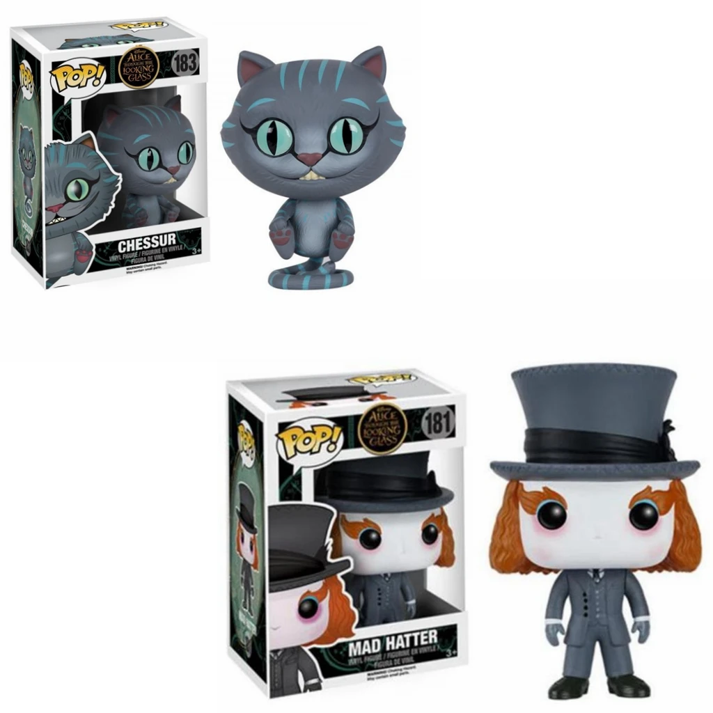 Funko Pop Disney фильм Алиса в стране чудес Chessur кошка Шляпник виниловые фигурки модель