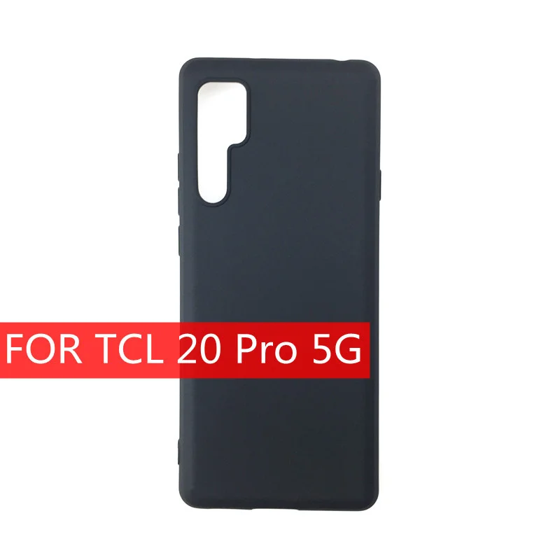 Matte Transparent Silicone TPU Case For TCL 20 Pro 5G Cases Fundas Coque Capa Full Cover. 