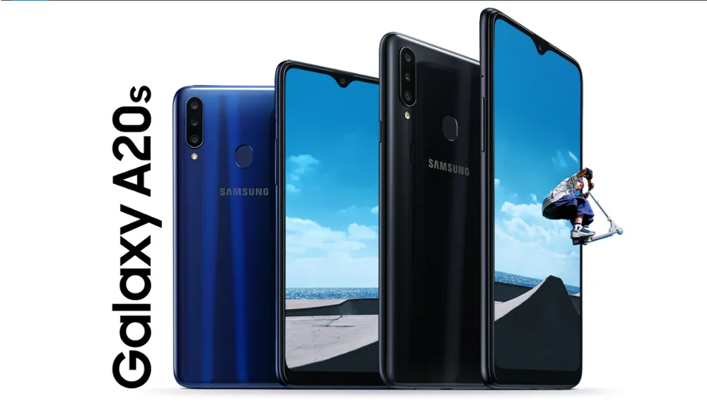 Мобильный телефон samsung Galaxy A20S 4 Гб 64 Гб 6,5 дюймов Infinity-V Snapdragon 450 Восьмиядерный Android 9,0 4000 мАч 13 МП 4G LTE