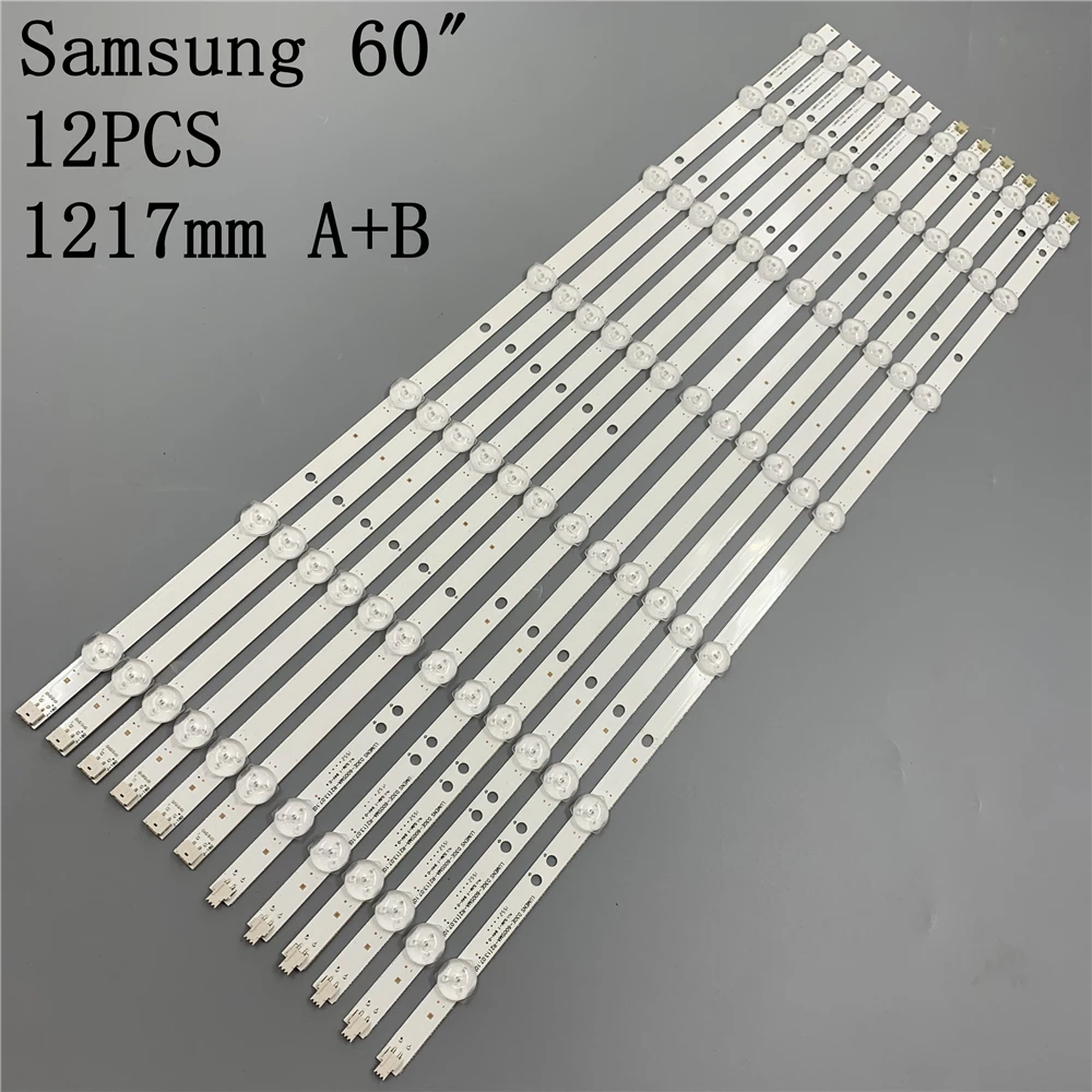 Новая 12 шт./компл. Светодиодная лента для Samsung UN60FH6003 UN60J6200 2013SVS60 3228N1 D3GE 600SMA R2 600SMB R1