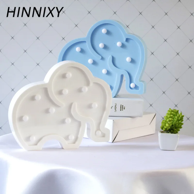 Hinnixy светодиодный ночник с изображением животных из мультфильмов Кот Единорог Лошадь динозавр Лебедь слон Декор для спальни лиса детская игрушка цветная прикроватная лампа