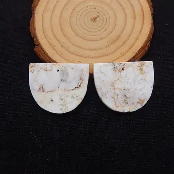 

Natural Stone Howlite Earring 30x24x3mm,10g semiprecious stone fashion earring for women