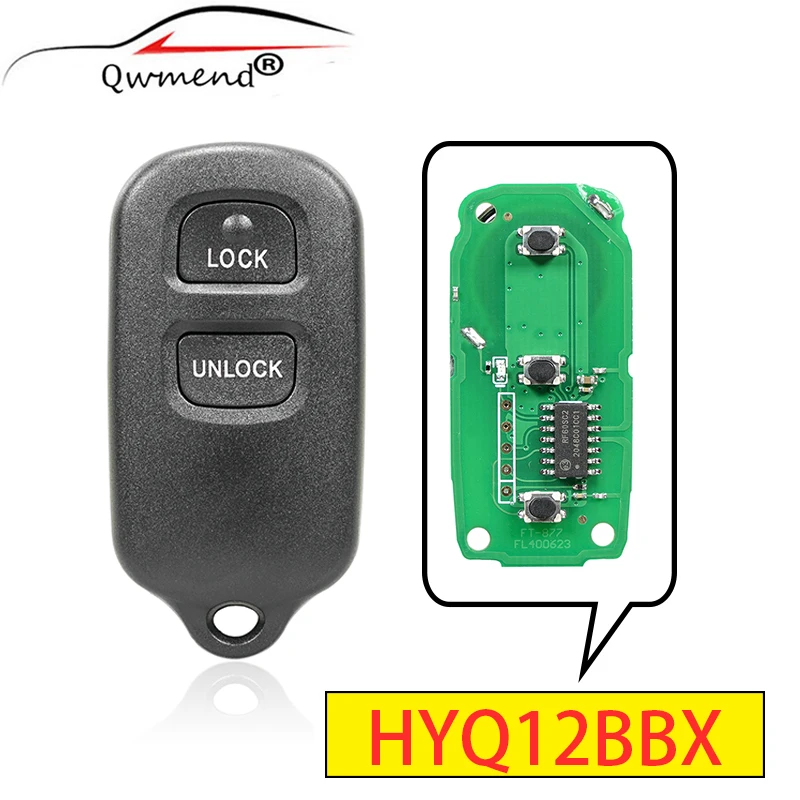 

QWMEND дистанционный Автомобильный ключ для Toyota Avalon 1998 1999 2000 2001 2002 2003 2004 2 + 1,3 + 1 кнопки 314 МГц HYQ12BAN HYQ12BBX
