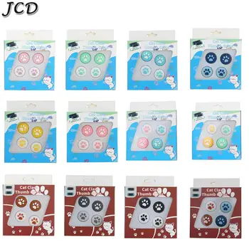 

JCD 4PCS Analog Caps for JoyCon Silicone Joystick Thumb Stick Grip Cover Case For Nintendo Switch NS Lite Gamepad Controller