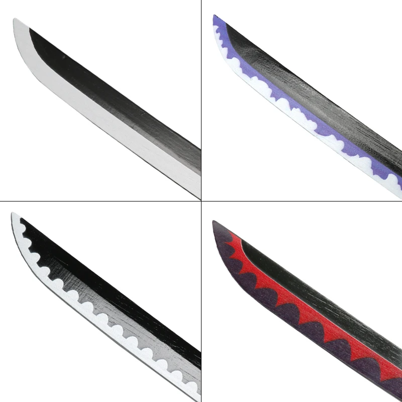 New For 2023 Anime  Roronoa Zoro Katana Sword Wooden 80cm/31.5＂Enma Purple Unisex Halloween Party Gifts 4