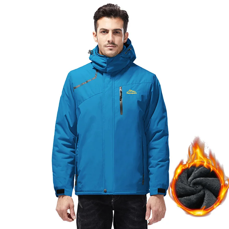 Зимняя мужская теплая куртка, пальто для мужчин wo, Мужская Уличная Лыжная рыбалка, для верховой езды, походная флисовая ветровка, мужские парки, одежда, куртка с капюшоном