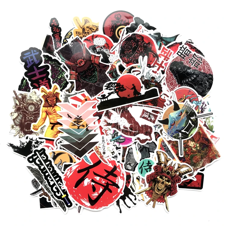 

65pcs The Last Samurai: Bushidou Sticker Travel Skateboard Car Electric Car Waterproof Sticker Car accessories