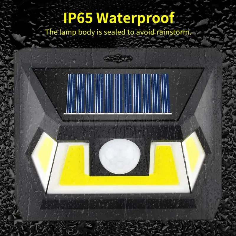 COB 54LED 66LED 48LED 55LED солнечный датчик движения настенный светильник IP65 Водонепроницаемый садовый светильник безопасности для дома и офиса новое поступление