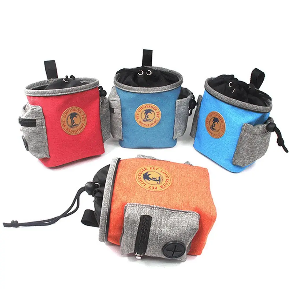 

Dog Treat Pouch Pet Training Drawstring Package Portable Snack Storage Bag Multifunctional Pet Toys 21x9x21CM