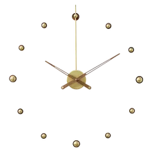 Настенные часы в скандинавском стиле тихие металлические золотистые