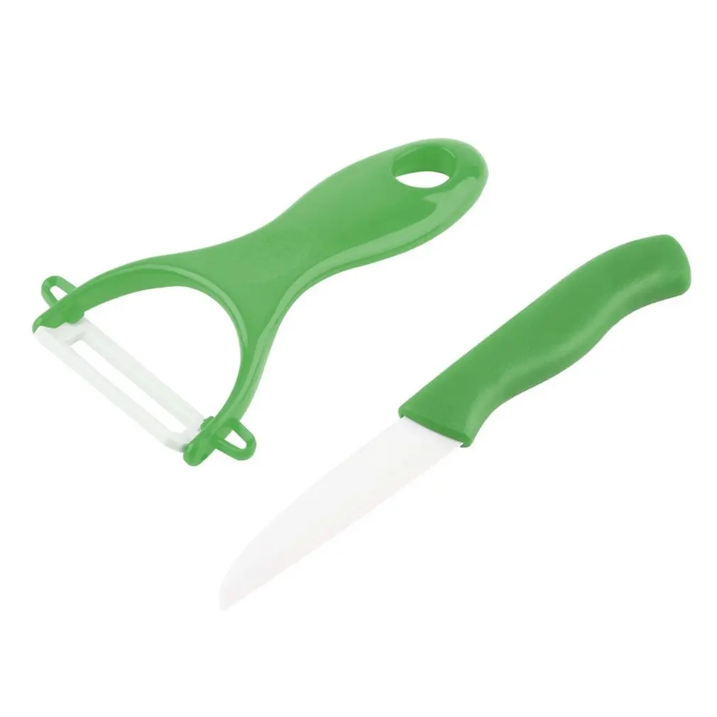 Nano Kitchen Ceramic Knife Cutlery+Vegetable Fruit Peeler Set Slicer Scrape | Дом и сад