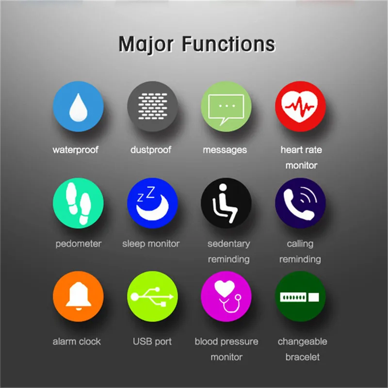 Smart watch BINSSAW Bluetooth  Heart Rate Monitor smart Bracelet Blood Pressure Sport Watch Man for IOS Android  Blood Oxygen