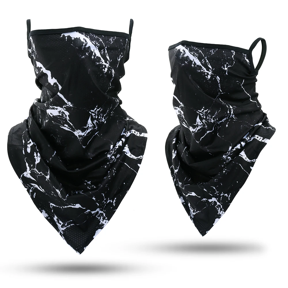 mens infinity scarf 3D Galaxy Scarf Triangle Bandana Tube Neck Gaiter Scarves Hanging Ear Cover Breathable Absorb Sweat Headband Men Women Summer mens head wrap bandana