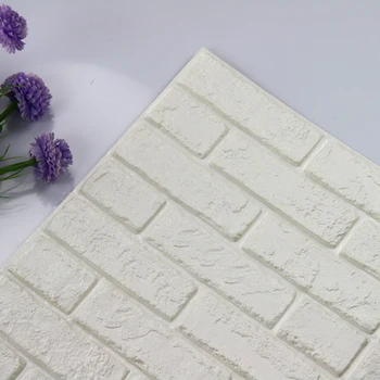 

3D Self-Adhesive Wallpaper Imitation Brick Wall Sticker Panels Bedroom Home Decor Waterproof Living Room Kitchen TV Backdrop Kid