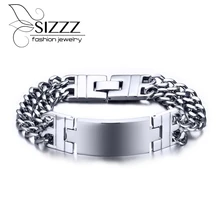 Новинка, модные ювелирные изделия, силиконовая смесь, индивидуальная из нержавеющей стали, мужской браслет, мужские браслеты