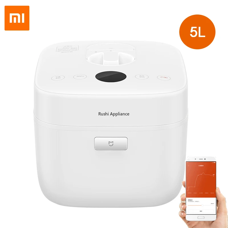 Xiaomi Mijia 5L умная электрическая рисоварка сплав чугуна скороварка дистанционное