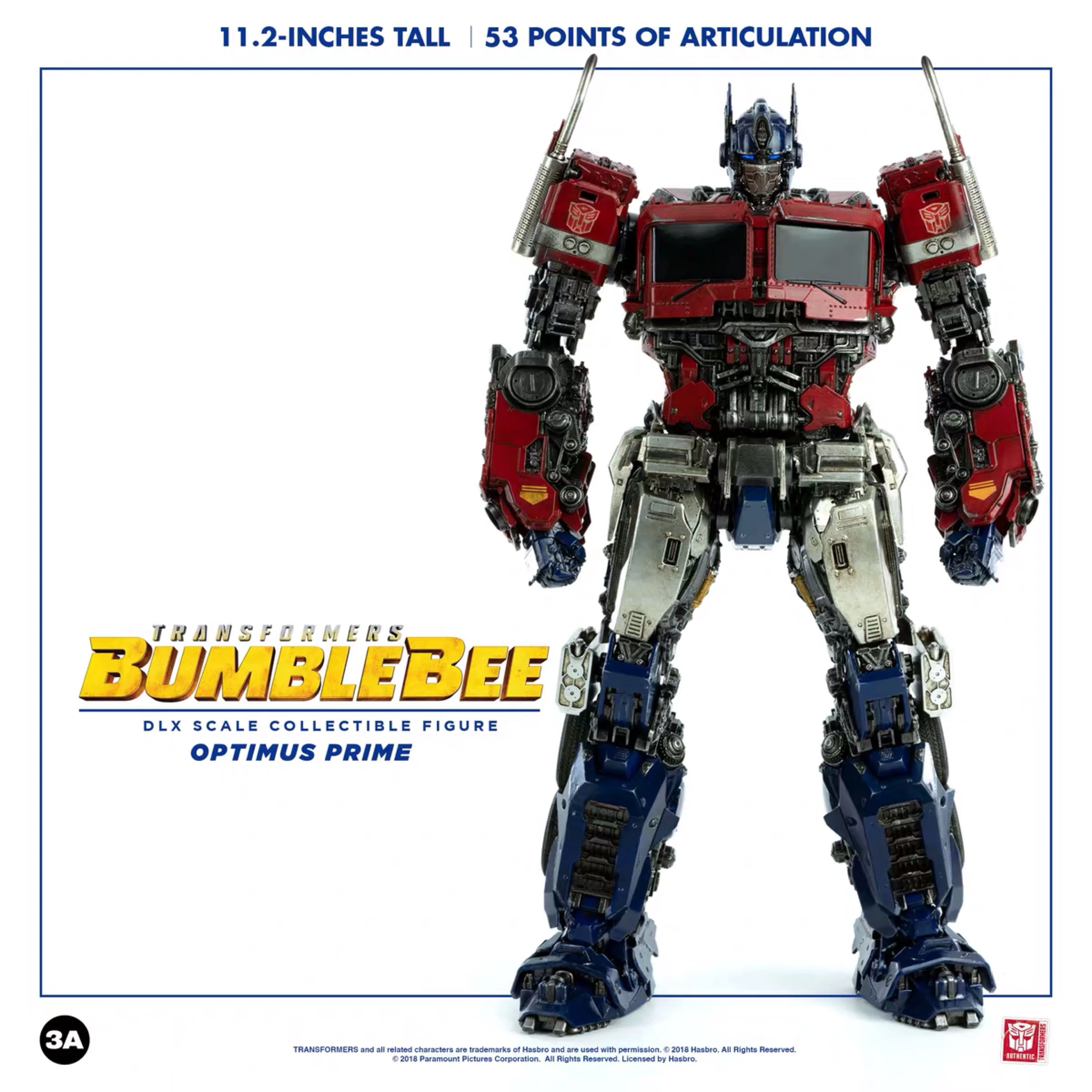 

3A optimus prime bumblebee movie DLX proportional alloy collection model