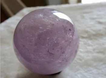 

YM 327 natural amethyst sphere ball quartz crystal + stand