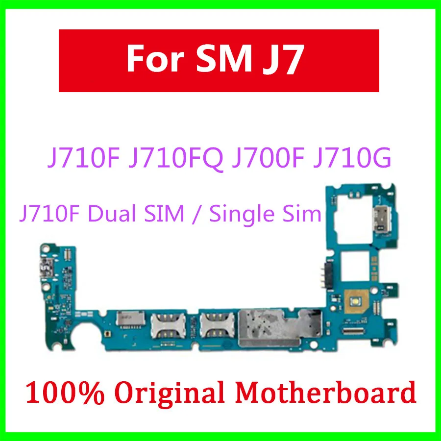 Материнская плата для Samsung Galaxy J7 J710F J710FQ J700F оригинальные разблокированные
