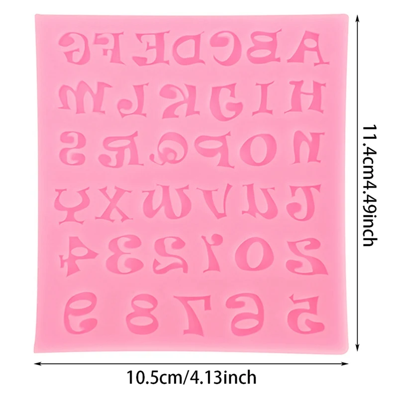 Digital Letters Baking Cake Liquid Silica Gel Mold Clay Mold Liquid Silica Gel Mold Liquid Silica Gel Cake Mold