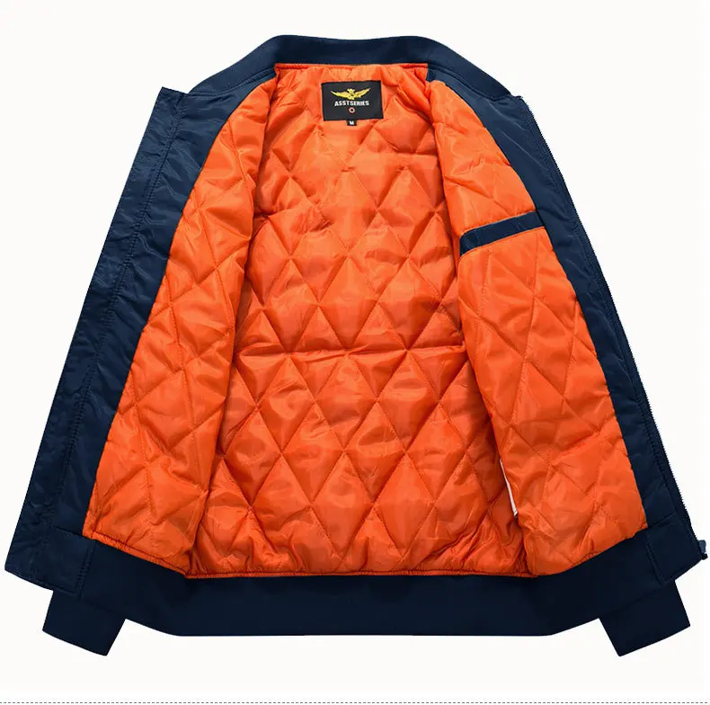 New Style Air Force One Flight Suit Men'S Wear Autumn And Winter Cotton-padded Clothes Sports Casual Jacket Large Size Am Stand