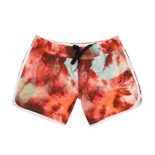 Брендовые женские красные и черные пляжные шорты из спандекса, новинка, купальный костюм для девочек, пляжные шорты, бермуды, боксеры, праздничные шорты