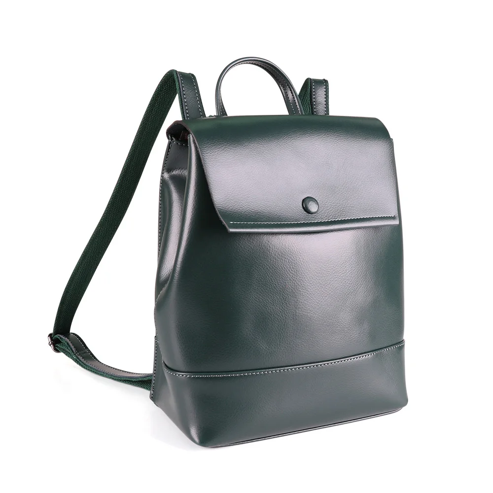 JOYIR кожаная женская школьная сумка из натуральной кожи женские повседневные дорожные рюкзаки рюкзак сумка модные рюкзаки Mochila - Цвет: green