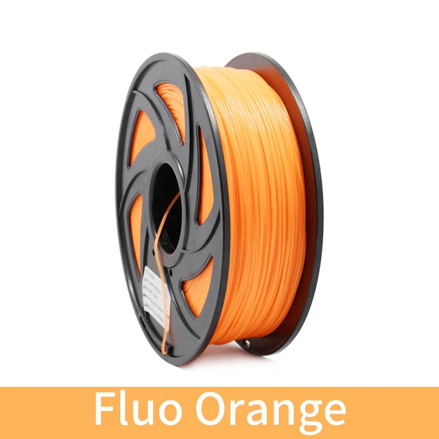 Fluorescent Orange 3d принтер 1 кг 1,75 мм PLA нити печатные материалы красочные для 3d принтер Экструдер ручка Радуга пластиковые аксессуары красный серый - Цвет: Fluorescent Orange